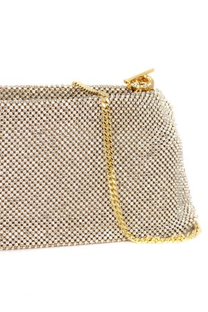 Ondina Valla Morning on Canvas Clutch in rete metallica dorata BENEDETTA BRUZZICHES | 0129109.